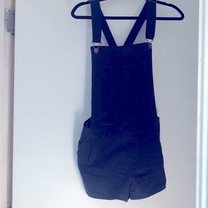 Denim Co. overall shorts